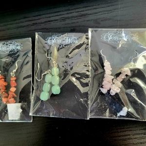 3 sets of Just to Wear Beaded earrings
